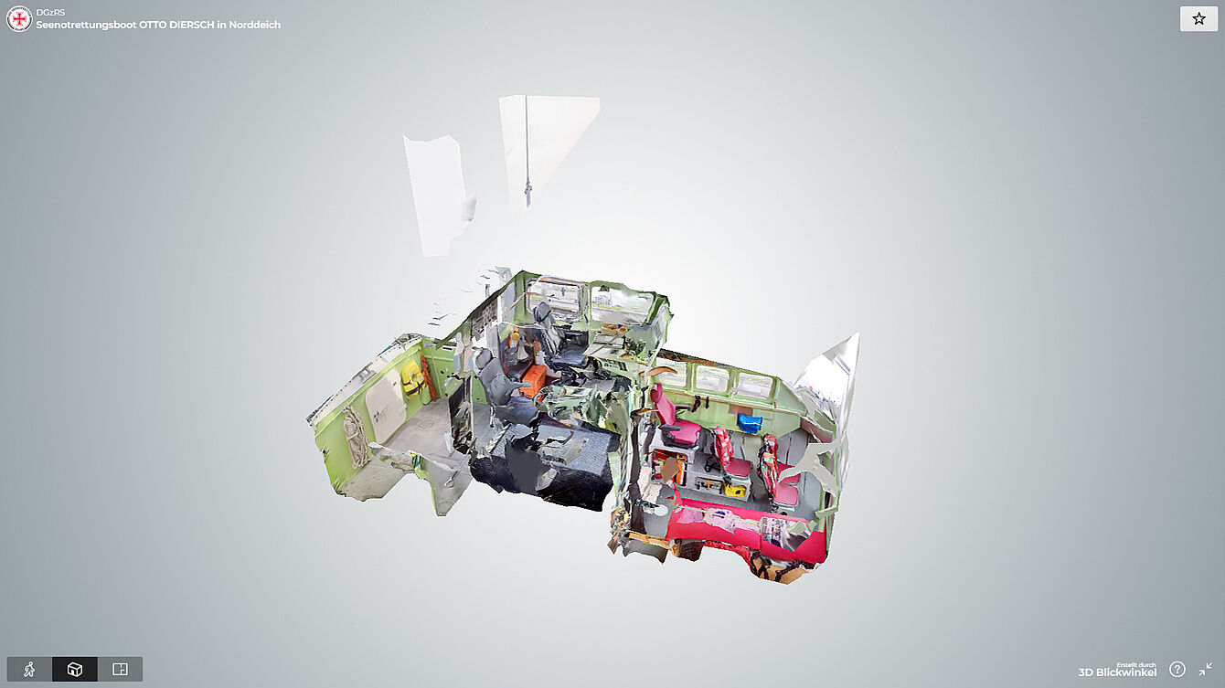 Neue Perspektiven in 3D: Seenotrettungsboot virtuell besichtigen