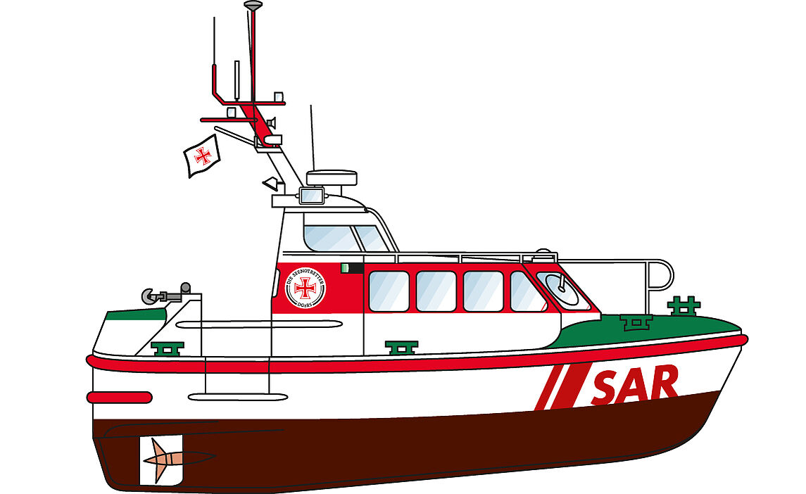 Abbildung 8,5-Meter-Seenotrettungsboot