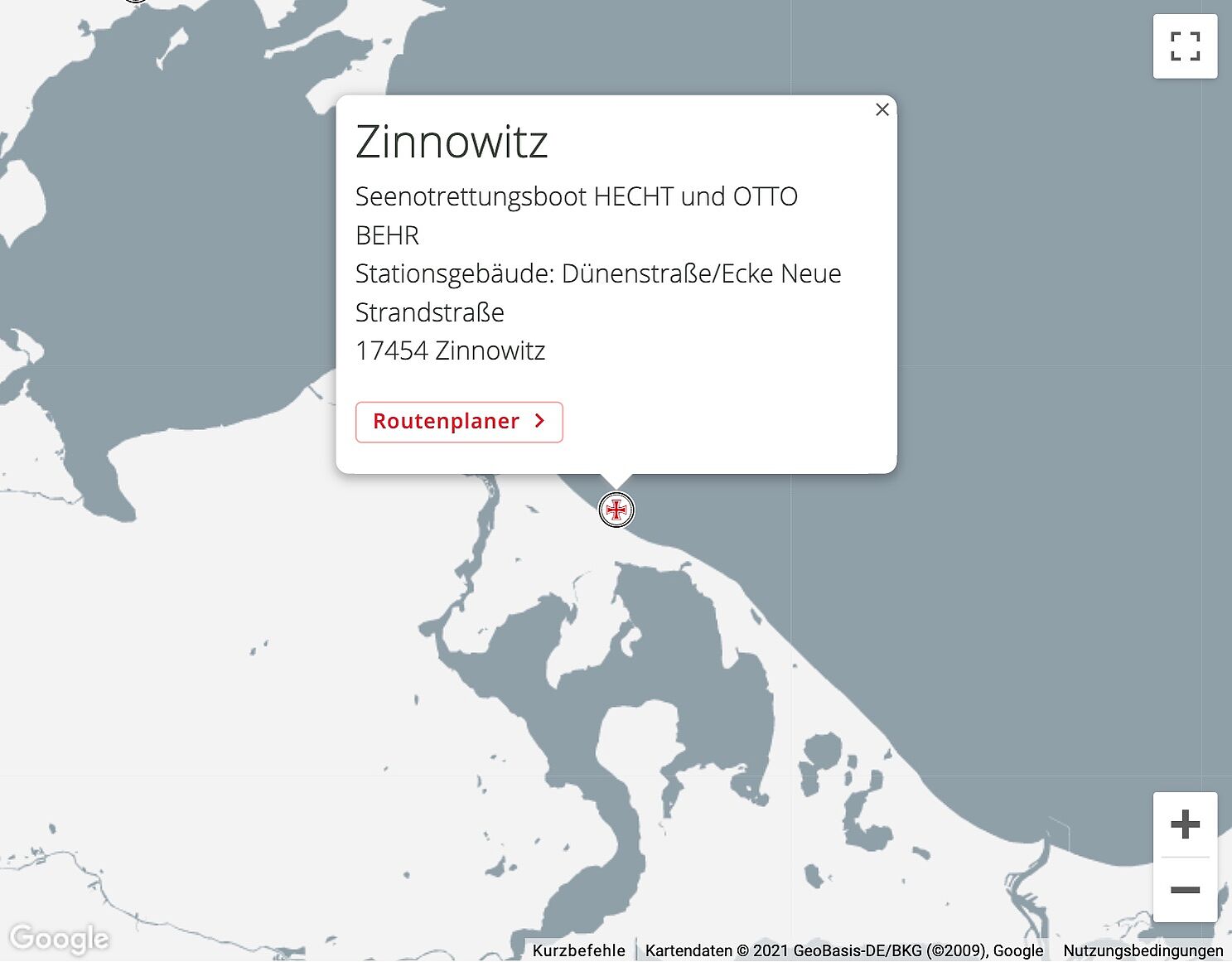 Google Maps Zinnowitz