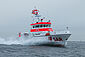 Seenotrettungskreuzer BERLIN der DGzRS in voller Fahrt in der Kieler Förde