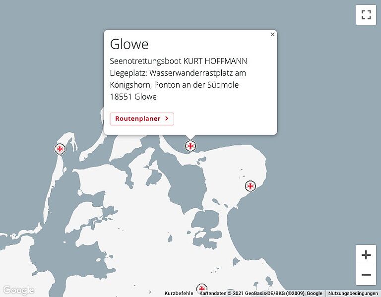 Google Maps Glowe