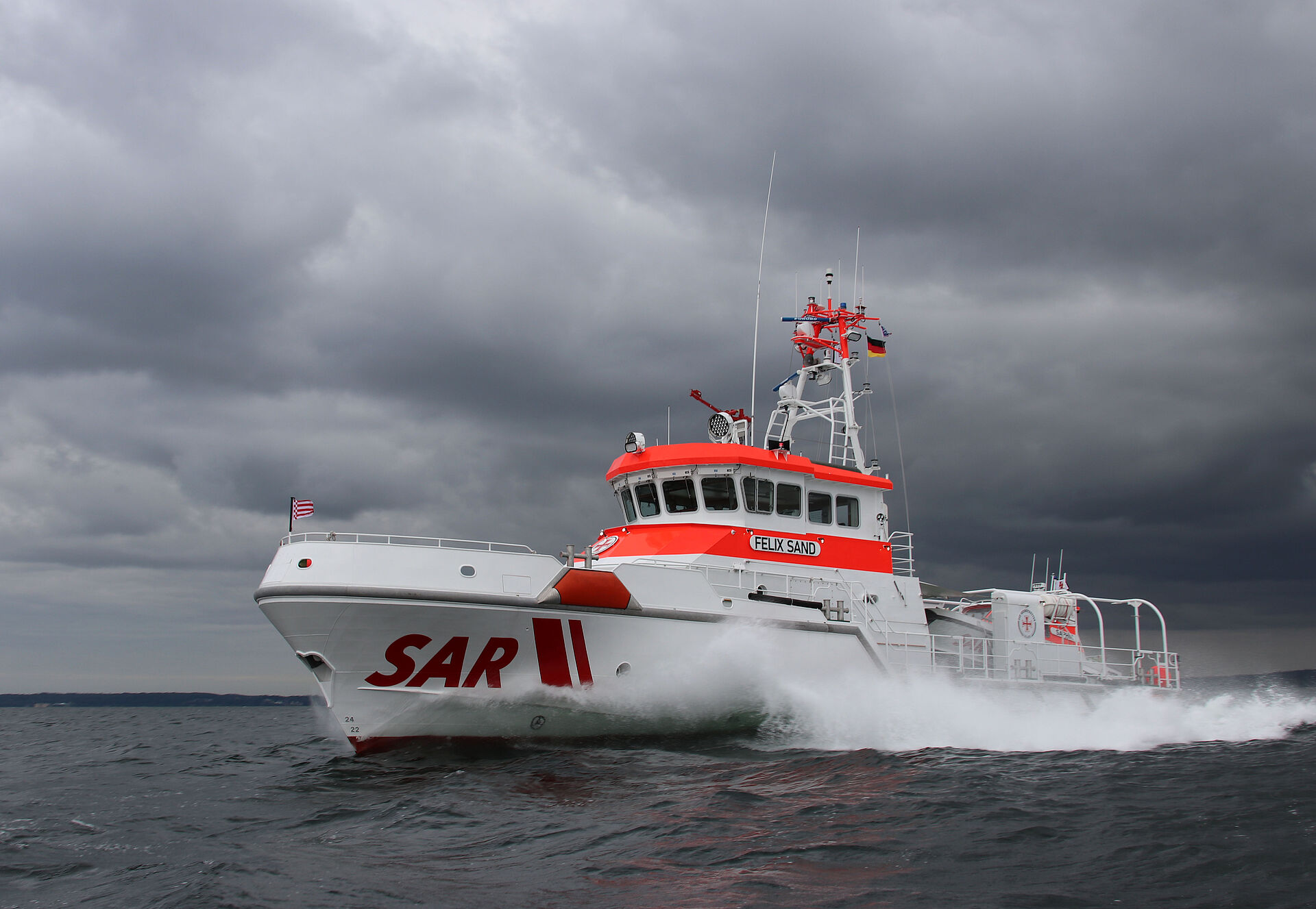 Seenotrettungskreuzer FELIX SAND im Einsatz