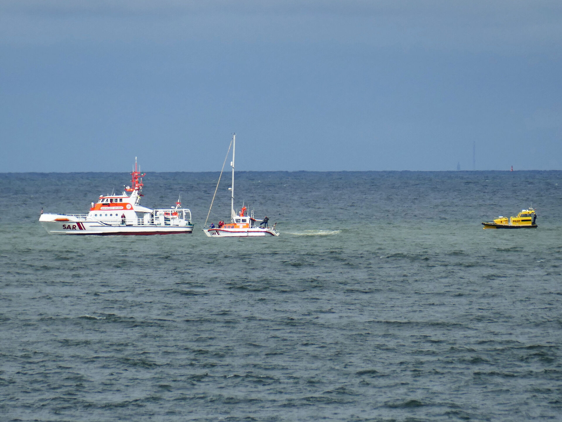 Seenotretter im Einsatz auf der Nordsee