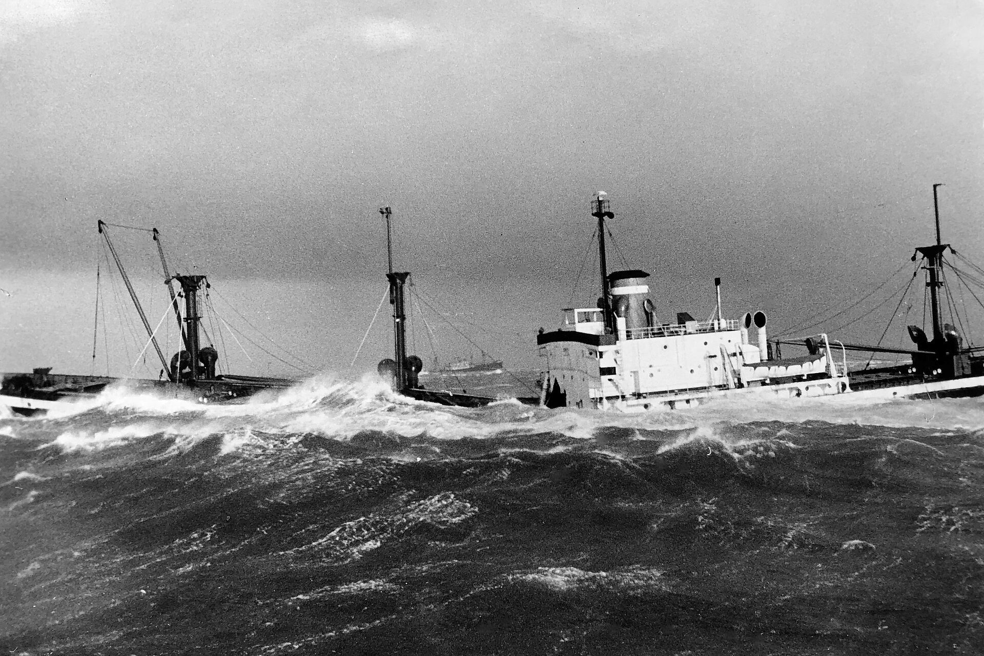 Historische Aufnahme des Frachters "Fides", 1962