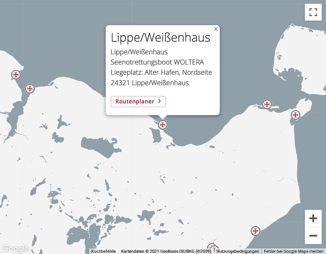 Google Maps Lippe/Weißenhaus
